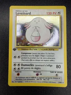 🔥1999 POKEMON CARD FRENCH BASE SET 1. EDITION LEVEINARD HOLO RARE NM 8.5 BGS🔥 - Image 3