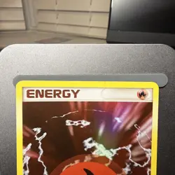 Pokemon TCG Fire Energy Holon Phantoms Reverse Holo Rare Card 106/110 2006 NM - Image 2