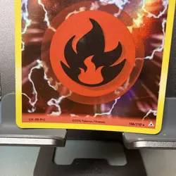 Pokemon TCG Fire Energy Holon Phantoms Reverse Holo Rare Card 106/110 2006 NM - Image 3