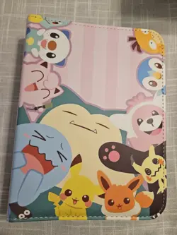 Pokemon Card Binder With 50 Sleeves Zip Closure Wrist Strap NEW - Image 1