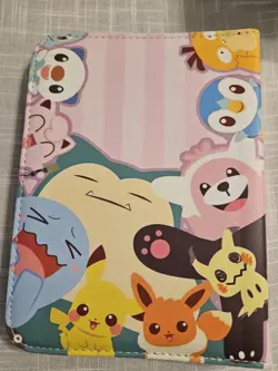 Pokemon Card Binder With 50 Sleeves Zip Closure Wrist Strap NEW - Image 2
