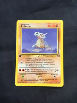Pokemon Cards: Jungle 1st Edition Common: Cubone 50/64 - Image 1