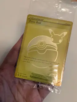 Poke Ball SWSH146 Gold Trainer Promo Pokemon Card From Celebrations 25 _ Sealed - Image 4