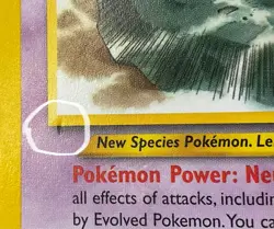 Pokemon Mew #47 - 2002 Wizards Black Star Promo - LP Condition With Small Indent - Image 3