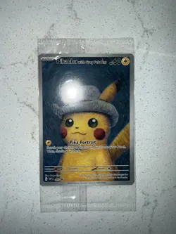 Pokemon TCG Van Gogh Pikachu with Grey Felt Hat SVP en 085 Promo Sealed - Image 1