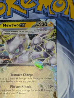 Mewtwo Ex 058/182 Holo Double Rare SV04: Paradox Rift Nm Pokemon Tcg - Image 4