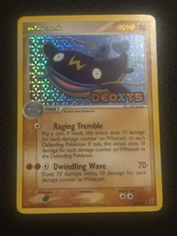 Whiscash 28/107 Deoxys Reverse Holo Pokemon Stamp 2005 - Image 1