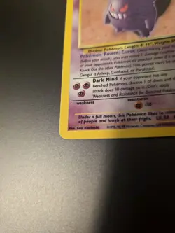 Pokemon Vintage Holo Gengar 5/62 Fossil WoTC 1999 - Image 5