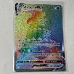 Pokemon Pokemon TCG Alcremie VMAX Secret Rare 073/072 Shining Fates Rainbow Holo - Image 1