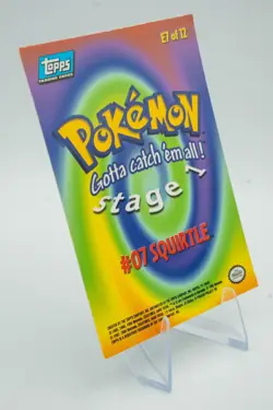 1999 Topps Pokemon Movie Animation Edition Evolution Squirtle #E7 Non-Holo MP++ - Image 3