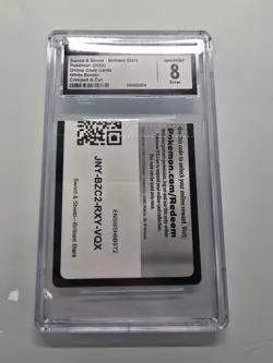 CGC 8&9 ERROR Card Lot Of 4 Pokemon Cards Code Fire Hisuian Braviary Crimp - Image 2