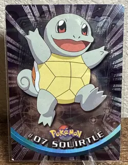 2000 Topps Chrome Pokemon Squirtle #07 - Holo Foil - Image 1