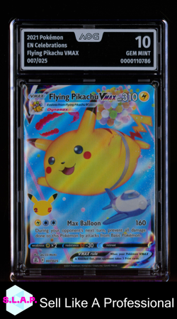 FLYING PIKACHU VMAX POKEMON 7 2021 CELEBRATIONS EN - ENGLISH AOG 10 - Image 1