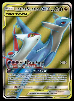 2019 Pokemon Sun & Moon - Team Up 169 Latias & Latios-GX Light Play - Image 1