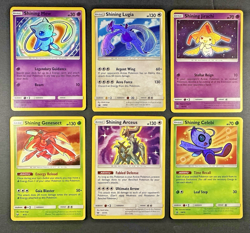 Pokemon Shining Mew 40/73 Lugia SM82 Promo Jirachi Arceus Genesect Celebi 6X lot - Image 1