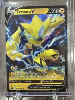 Zeraora V 053/159 Crown Zenith Ultra Rare Pokemon Holo TCG Card NM/MINT - Image 1