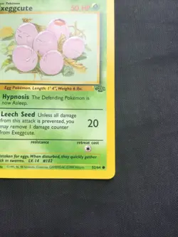 Pokemon Cards: Jungle 1st Edition Common: Exeggcute 52/64 - Image 4