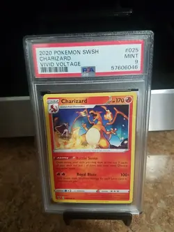 2020 Pokemon Swsh Charizard Vivid Voltage Psa 9 - Image 2