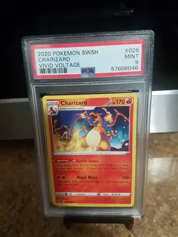2020 Pokemon Swsh Charizard Vivid Voltage Psa 9 - Image 4