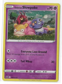 Galarian Slowpoke SWSH126 Black Star Promo Sword & Shield Pokemon TCG Card NM - Image 1