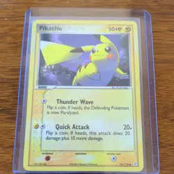 Pokemon TCG Pikachu 78/110 Holon Phantoms Regular - Image 1