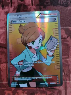 Prof. Esche Full Art 116/116 Pokemon Plasma Frost Freeze 2013 Professor Juniper - Image 1