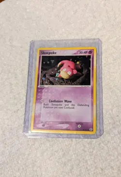 Pokemon TCG Slowpoke 80/112 NM EX Fire Red and Leaf Green Rev Holo - Image 1