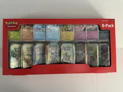 Costco Pokemon TCG Prismatic Evolutions 8 Pack Mini Tin With Promos - Image 1