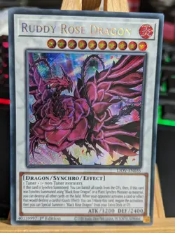 Ruddy Rose Dragon LIOV-EN035 Secret Rare NM/LNM Yugioh Cards - Image 1