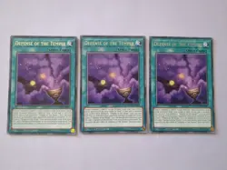 Yugioh! 3x Defense of the Temple MZTM-EN007 Rare 1st Ed NM - Image 1
