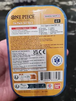 One Piece Tin Pack Set Vol. 2 Sabo - In Hand Bandai TCG Volume Two Ship same day - Image 3