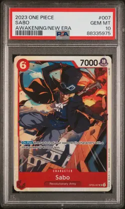 2023 One Piece CCG Sabo #007 OP-05 Awakening of the New Era ENGLISH PSA 10 - Image 1