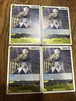 One Piece - Absalom Foil OP14-100 Playset (x4) - The Azure Sea's Seven NM - Image 2