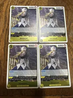 One Piece - Absalom Foil OP14-100 Playset (x4) - The Azure Sea's Seven NM - Image 3