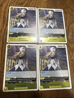 One Piece - Absalom Foil OP14-100 Playset (x4) - The Azure Sea's Seven NM - Image 4