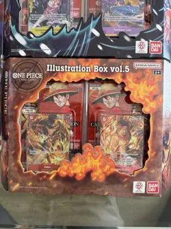 One Piece TCG Lot Illustration Boxes 5 & 6 Plus OP-14 Double Pack & 5 Sleeves - Image 5