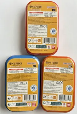 One Piece Vol. 2 Mini Tin Set (Ace/Sabo/Luffy Promo+2x OP-13 Packs) NEW SEALED🔥 - Image 2