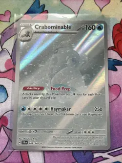 Pokemon TCG Stellar Crown IR Crabominable Card 149/142 Illustration Rare NM - Image 3