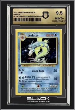 🔥1999 POKEMON CARD FRENCH BASE SET 1. EDITION LEVIATOR HOLO RARE MT+ 9.5 BGS🔥 - Image 1