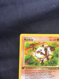 Pokemon Cards: Jungle 1st Edition Common: Mankey 55/64 - Image 2