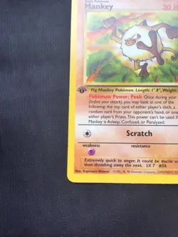 Pokemon Cards: Jungle 1st Edition Common: Mankey 55/64 - Image 5