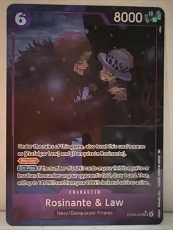 One Piece Card Game Rosinante & Law (Alternate Art) EB04-038 SR English - Image 1
