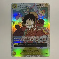 One Piece CCG Monkey.D.Luffy ERROR CARD OP07-109 SR - English - MINT - Image 1
