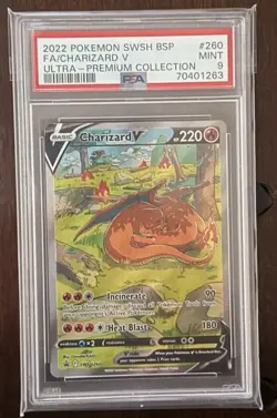 Charizard V SWSH260 SWSH: Sword & Shield Promo Cards Holo psa 9 - Image 1