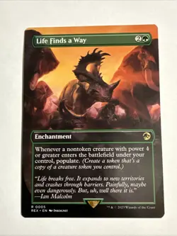 Life Finds a Way MTG Jurassic World Collection REX #0005 NM English - Image 1