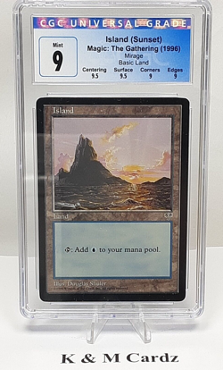 MTG - Mirage - Island - CGC 9.0 - Image 1