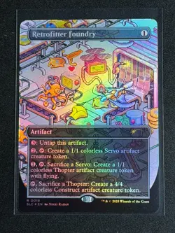 MTG Secret Lair Encyclopedia of Magic the Gathering FOIL Retrofitter Foundry SP - Image 1