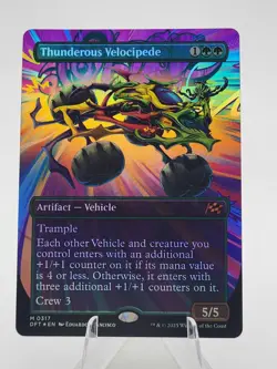 MTG Aetherdrift Thunderous Velocipede (Borderless) Foil #0317 NM - Image 1