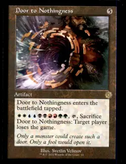 Door to Nothingness LP Light Play Brother's War Retro MTG [12560] - Image 1