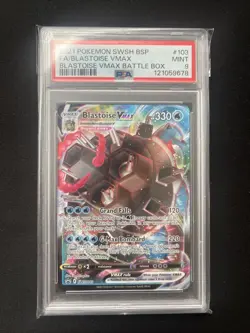 Blastoise Vmax 103 Battle Box Swsh Black Star Promo Pokemon PSA 9 - Image 1